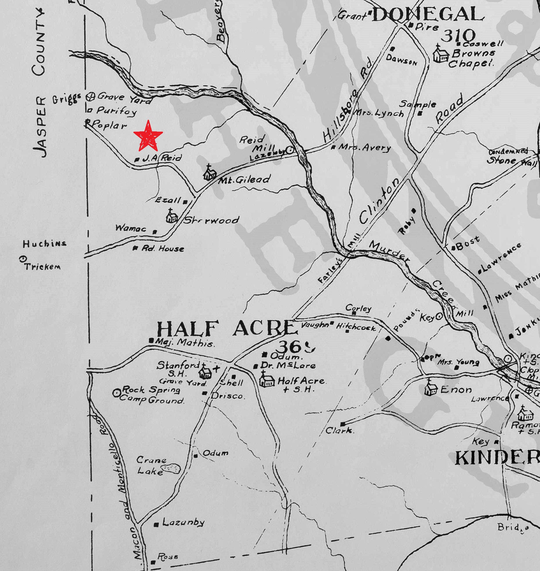 Map_of_Putnam_County 1878 - Half Acre - reid